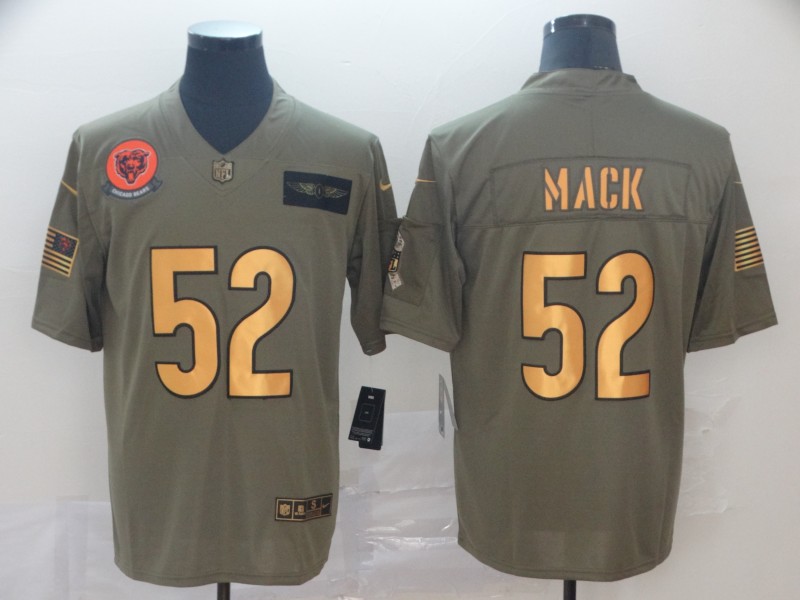 Men's Chicago Bears Khalil Mack #52 Brown Jersey
